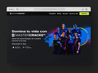 MasterCracks Landing Page football futbol landing page ui uidesign ux webdesign