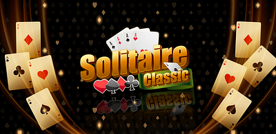 Solitaire Classic Card game 2d 2d game art 2d game design 3d animation branding card game design game game art game design graphic design illustration logo motion graphics solitaire game design typography ui ux vector