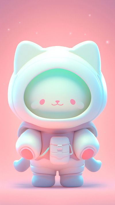 Cat in spacesuit animation dall e