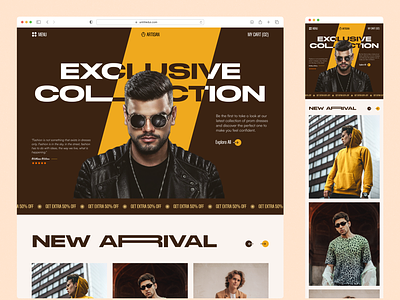 Fashion Website Design apparel cloting creative design ecommerce fashion fashion website hello dribbble home page landing page modern product design remind remind creative responsive store typography ui web design website