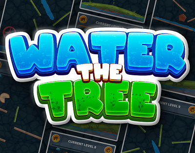 Water The Tree Game Design 2d 2d game design 3d animation branding casual game design game game art game design graphic design hyper casual game illustration logo motion graphics typography ui ux vector