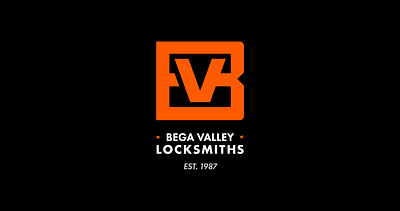 BEGA VALLEY LOCKSMITHS branding design graphic design logo