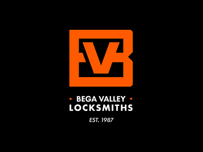 BEGA VALLEY LOCKSMITHS branding design graphic design logo