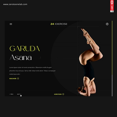 Web Page- Yoga Interaction branding design typography ui