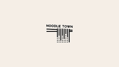 Noodle town logo black branding building cafe china city creative design east food graphic design home illustration logo logofolio negative space noodle portfolio town vector