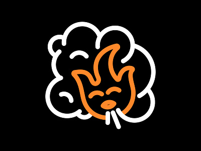 Hookah flame branding cartoon character design flame fog graphic design hookah illustration logo logo design logodesign logos logotype shisha smoke smoking
