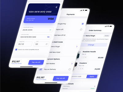 E-Commerce App- Checkout Designs creditcardcheckout designexploration ecommerceapp paymentexperience ui uiuxdesign
