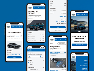 Automobile Manufacturer Website Design car design desktop ecommerce figma landing page minimal mobile online store responsive design ui ux web
