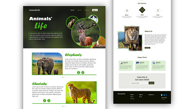 Animals animation app branding design graphic design illustration logo ui ux vector website design