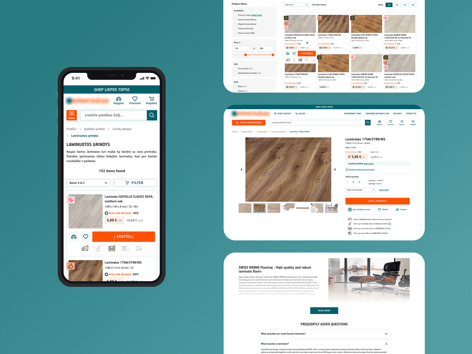 Electronic, Repair & Furniture Online Store Design by green pixel on