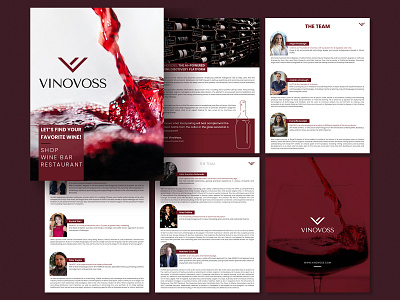 Company Profile Design for Vinovoss brand brandign assets branding company profile company profile design creative design digital digital art ebook ebook design graphic design identity branding modern wine wine brand