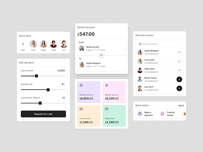 Payment app components akhil sunny app asish sunny clean components design figma minimal mobile pixalchemy product ui ux
