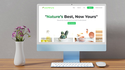 LeafStyle (Conceptual Website For Organic Products) figma leafstyle organic products ui ux web design webpage website website design