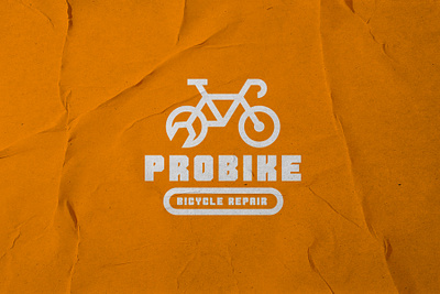 Bicycle repair logo bicycle bike brand geometric line logo logotype repair sport