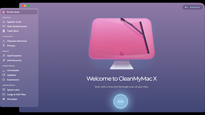 CleanMyMac Mac App cleanmymac figma hci macapp macos macosapp prototype user centered design user research uxui uxuidesign