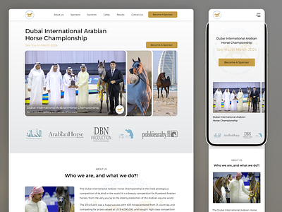 Diahc 🐎 | The Dubai International Arabian Horse Championship championship desigb design dubai horse international ui uiux ux webdesign website