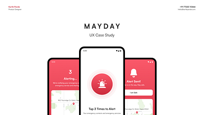 Mayday: A Lifeline in Times of Crisis - A UX Case Study app design ui ux