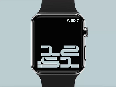 Apple Watch Custom Face Concept concept custom graphic design modern type typography watch