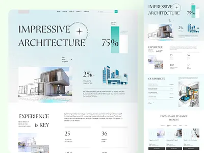 Architectural Design Agency Landing Page agency landing page ai design apartment arch arch design architect architecture building contruction experior design house design interface interior design landing page minimal project real estate startup ui ux urban