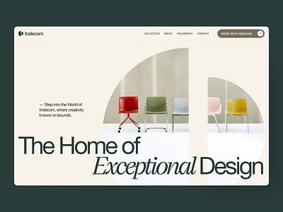 Indecom webdesign animation branding design furniture webdesign furniture website graphic design interactions startup trending webdesign ui ux visual elements webdesign