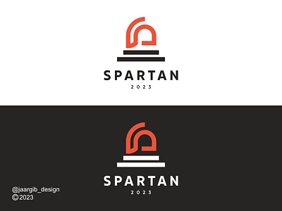 Spartan logo design sport