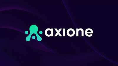 Axione - Visual Branding a animation blue brand branding company corporate font gradient graphic design green logo motion graphics one playful tech technology test ui visual