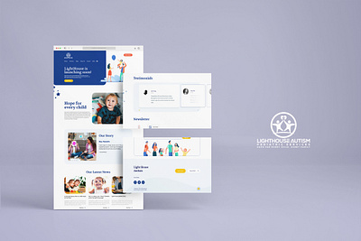 Autism Centre Website Design (UI) app autism landing page ui ux website website design