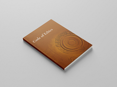 Book Design book covers bookdesign branding codeofethics design document design printdesign report cover