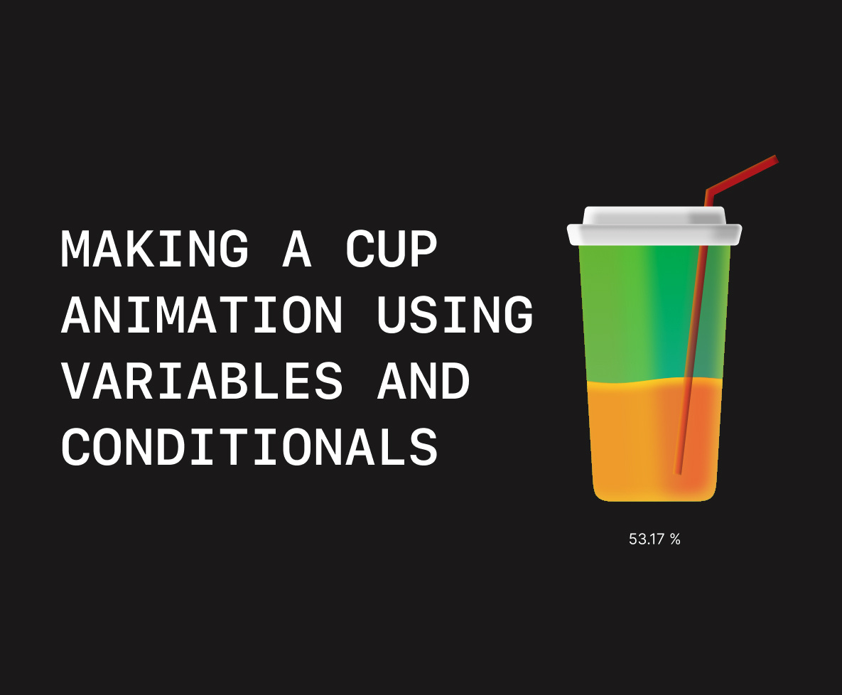 Cup animation in Figma. Tutorial. (variables and conditiоnals) ai coffee cup figma graphic design illustration ui variants