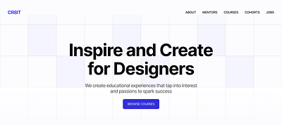 CR8IT- A conceptual learning platform for designers app branding design figma ui ux webpage