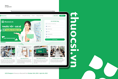 Thuocsi: Medical Supplies eCommerce Solutions app ecommerce medical medicine ui design ux design uxui design web