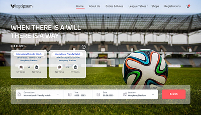 Hero Section Website - Soccer figma soccer ui website website design