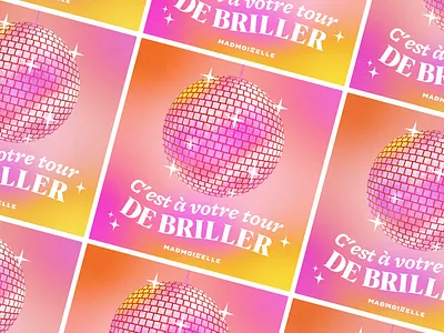 Carte de voeux (Madmoizelle) branding card design graphic design illustration media new year pop color print