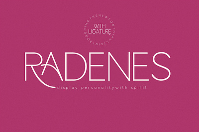 Radenes Sans Display branding design font graphic design ligaturefont modernsans sansdisplay serif typeface typography