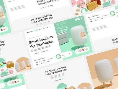 SmartTech - Ecommerce Website Design analytics app design audio design dropshipping ecommerce home gadgets home products integration interface landing page purchase shopify smart tech speaker startup tech ui ux webapp webdesign