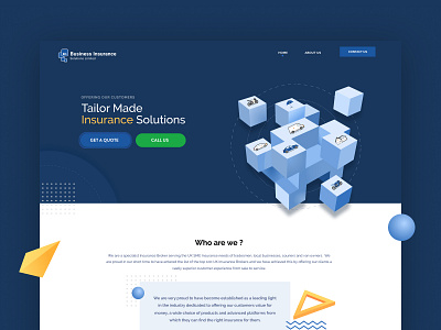 BISL | Website Design blue and white design insurance minimal website simple website ui ui ux web design