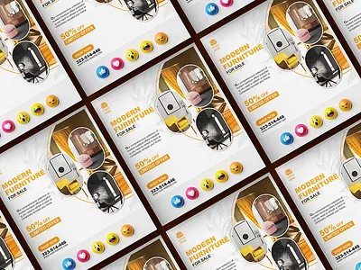 Furniture Facebook Page Post and Web Ads Design ads advertising background banner banner ads banner pack facebook ads facebook banner facebook post flyer furniture furniture ads furniture banner google ad banner instagram banner instagram post shot social media social media ad banner social media banner