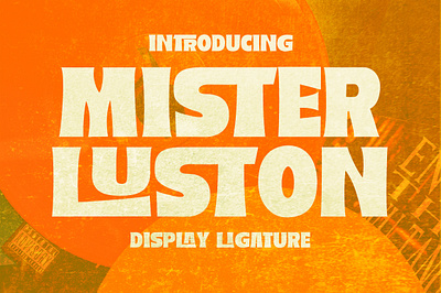Mister Luston Display branding branding font design font graphic design ligaturefont serif typography