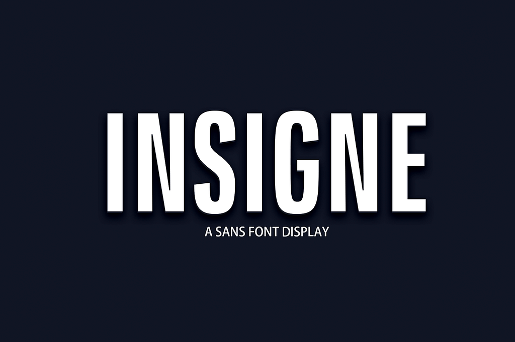 Insigne Display Serif by Yusliana on Dribbble