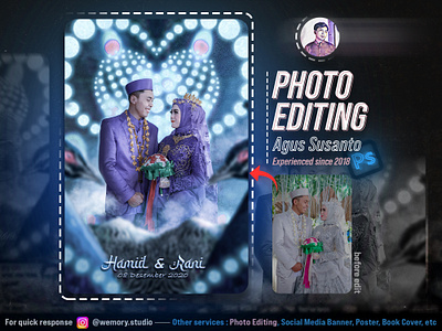 Beautify Wedding Photo graphic design manipulation photo editing photoshop wedding