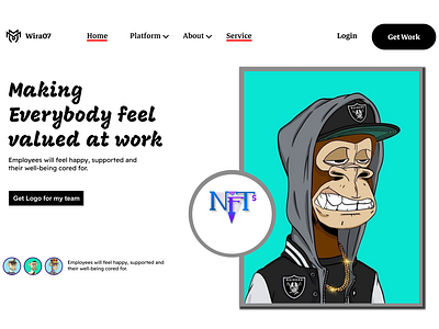NFT Website 3d animation branding graphic design logo motion graphics ui