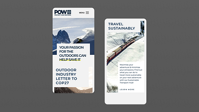 POW: Turn Passion Into Action brand charity graphic design ui ux