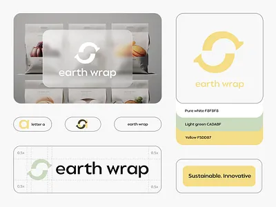 Earth Wrap - Eco Packaging Logo brand brand identity branding branding identity design eco packaging environment friendly packaging identity logo logo branding logo design logo mark logo type logodesign logos logotype modern logo packaging vector visual identity