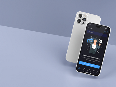 Empty Space for a Podcast App app appdesign ui empty space emptyspace illustration mobile app music podcast podcast app podcasting app