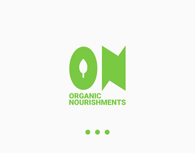 Organic Nourishments Logo Concept branding organic vitamin