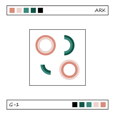 G-1 art circle design frame illustration line vector