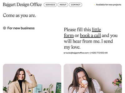 bajgartoffice.com designer exploration landing page paralla personal photo portfolio scroll web webdesign website