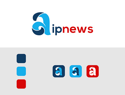 Creative A logo Design for aipnews.com a logo abstract adobe illustrator aipnews.com app apps icon art brand brand design branding company concept creative creative logo design graphic design illustration logo new logo ui