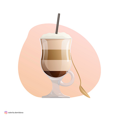 Irish coffee adobe illustrator art beach branding cappuccino coffee colourful design drinks graphic design hot illustration latte product design vector