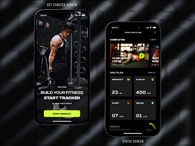 Mobile App: Fitness Tracker App android design app design apps exercise fitness app fitness tracker app health health tracking healthcare ios design mobile app mobile interface seative digital sport startups tracker app tracking training workout workout tracker